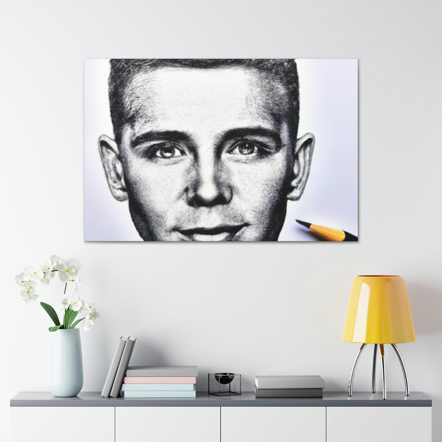 "Playing with Monochrome: Create a Celebrity Portrait with Pens" - The Alien Canva