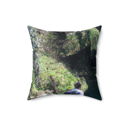 "The Oasis of Redemption" - The Alien Square Pillow