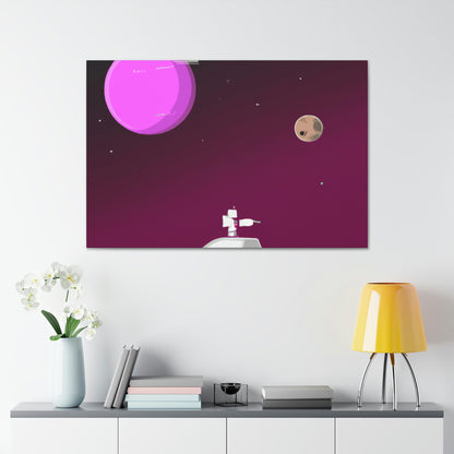 "Una odisea lunar: explorando otro mundo" - The Alien Canva