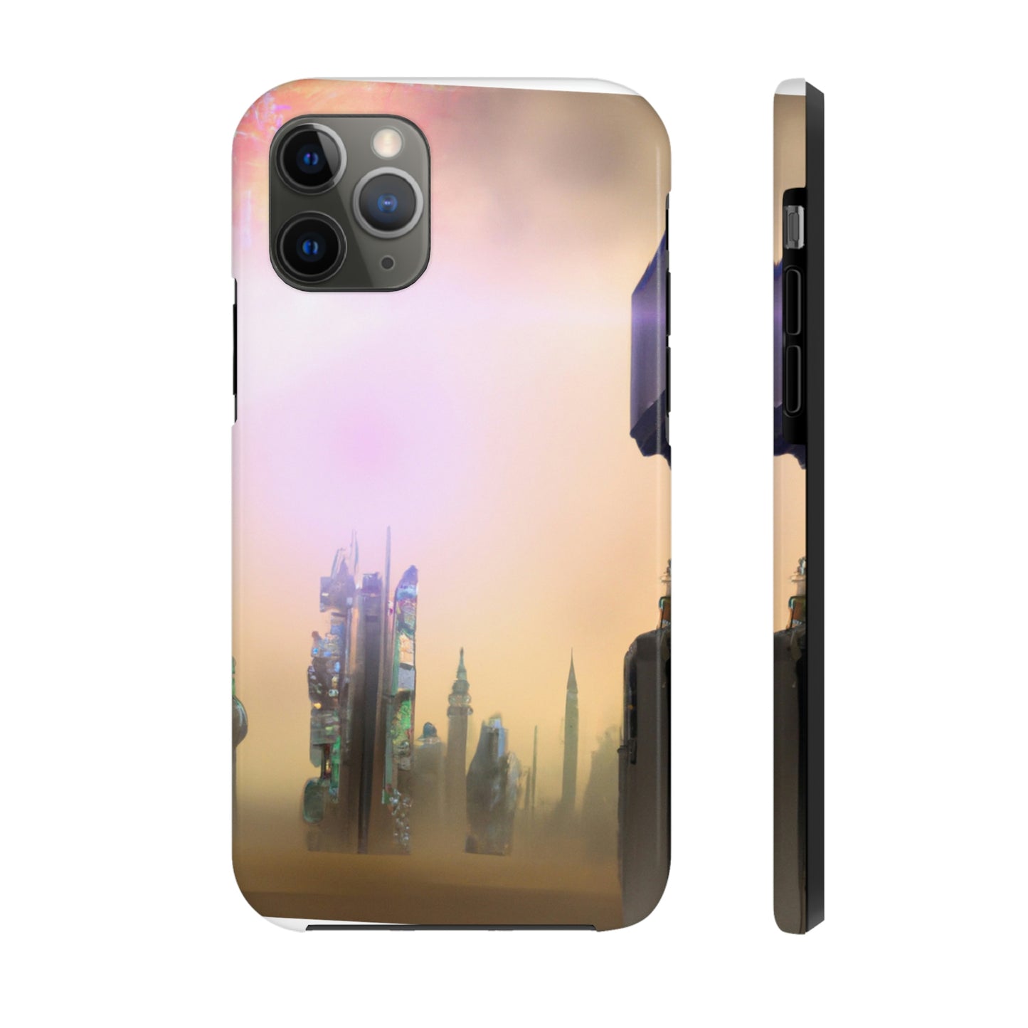 "Lost in the Cosmic Mist" - The Alien Tough Phone Cases