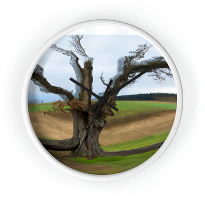 "A Shadow in the Meadow: The Last Standing Tree" - The Alien Wall Clock