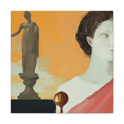 "Classic Meets Contemporary: A Fusion of Greek Art and My Own Style" - Canvas