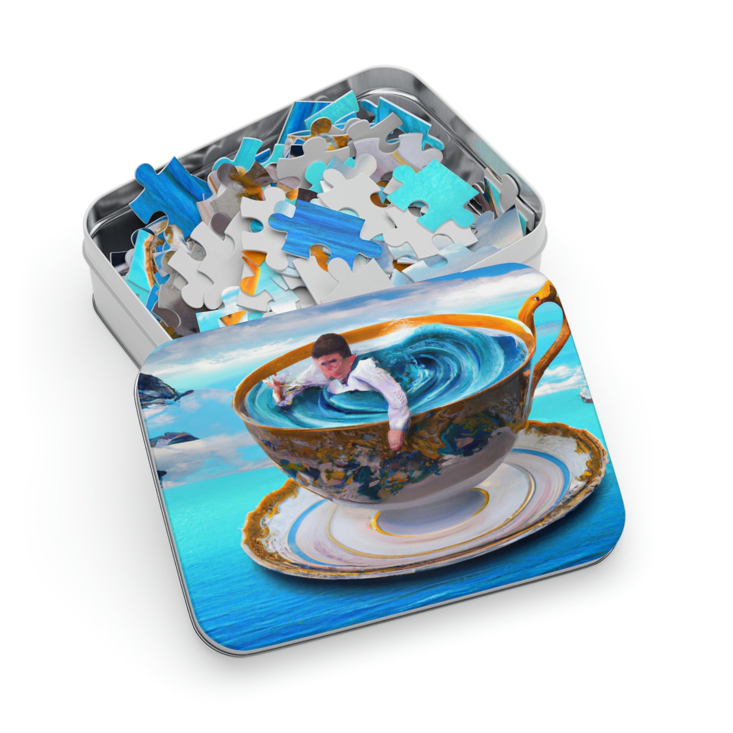 "Adrift in a China Cup: The Story of a Lost Child's Oceanic Adventure" - The Alien Jigsaw Puzzle