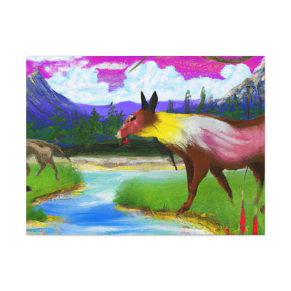 "Celebrating My Heritage: Painting Our Animals in Their Landscape" - Canvas