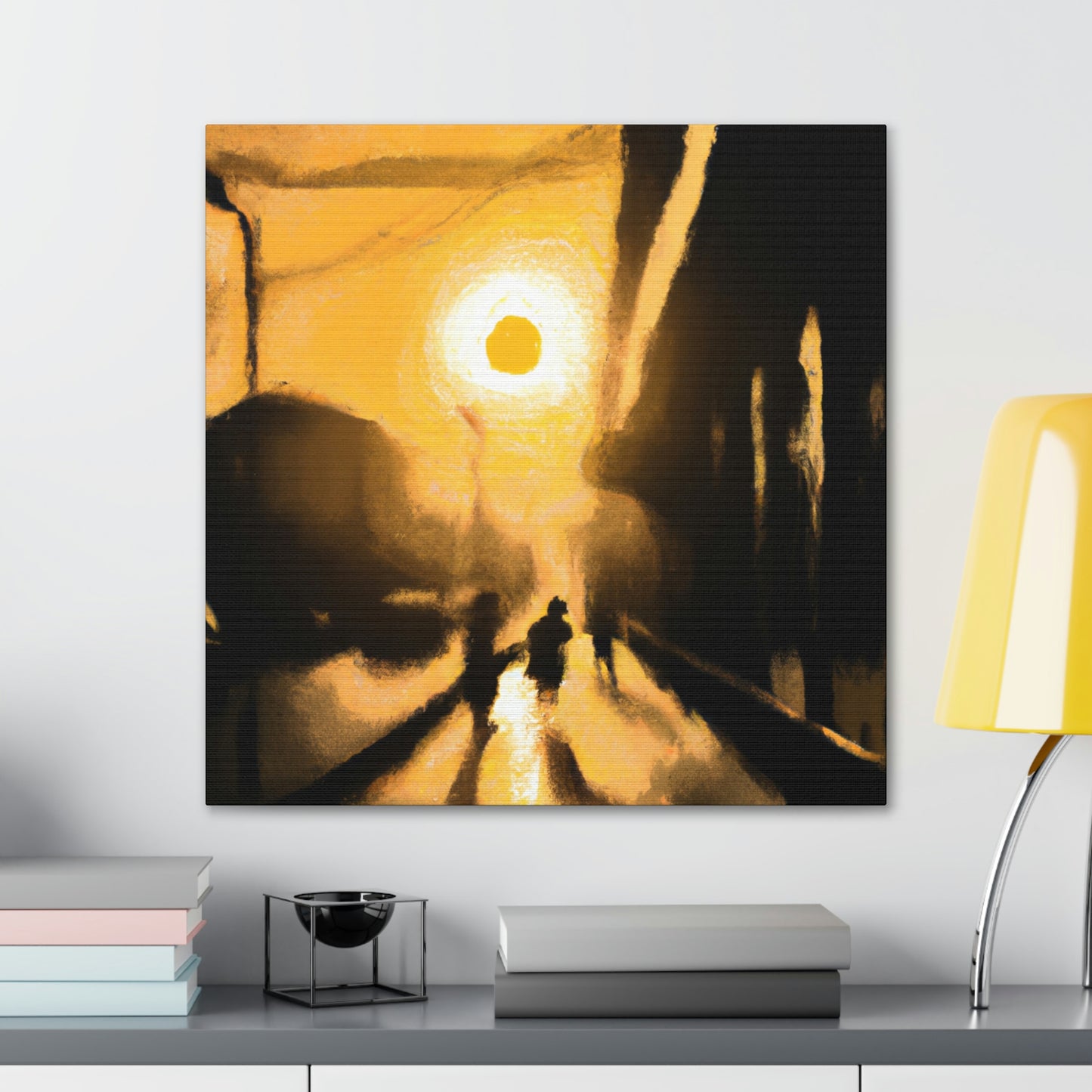 "City Sunrise: An Artistic Journey" - Canvas