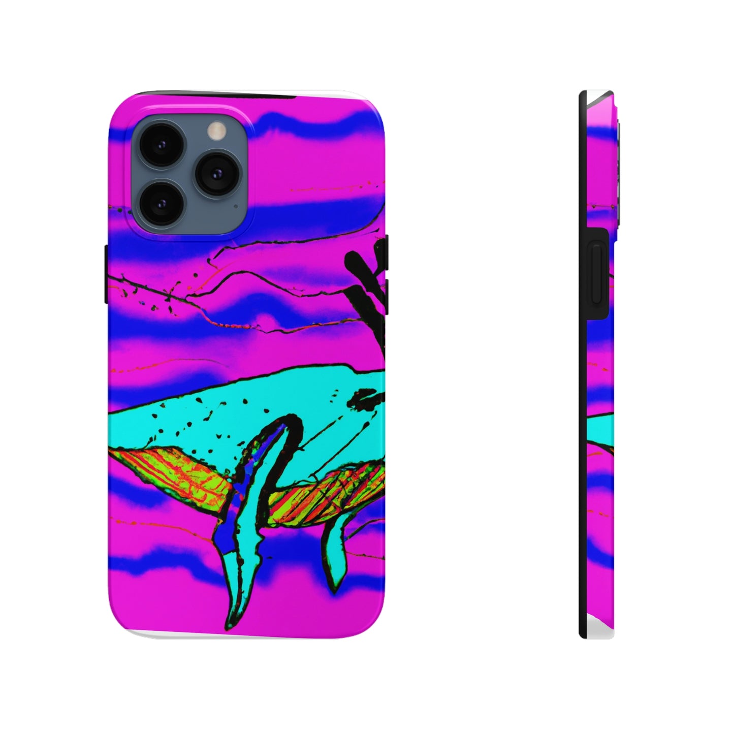 "Glow of the Neon Sea" - The Alien Tough Phone Cases