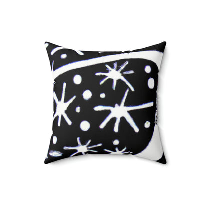 "Dancing Among the Galactic Light" - The Alien Square Pillow