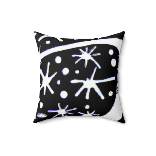 "Dancing Among the Galactic Light" - The Alien Square Pillow