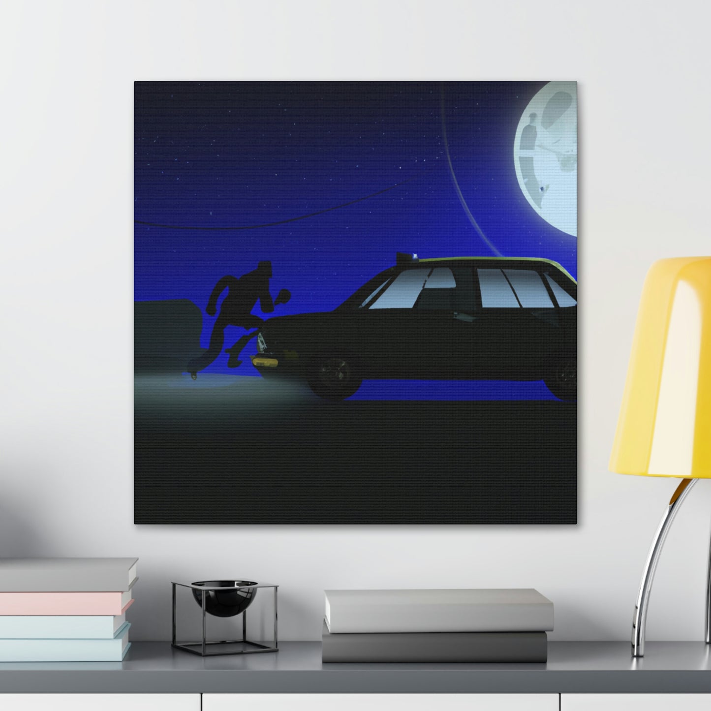 "Die Kunst des Moonlight Joyriding" - The Alien Canva