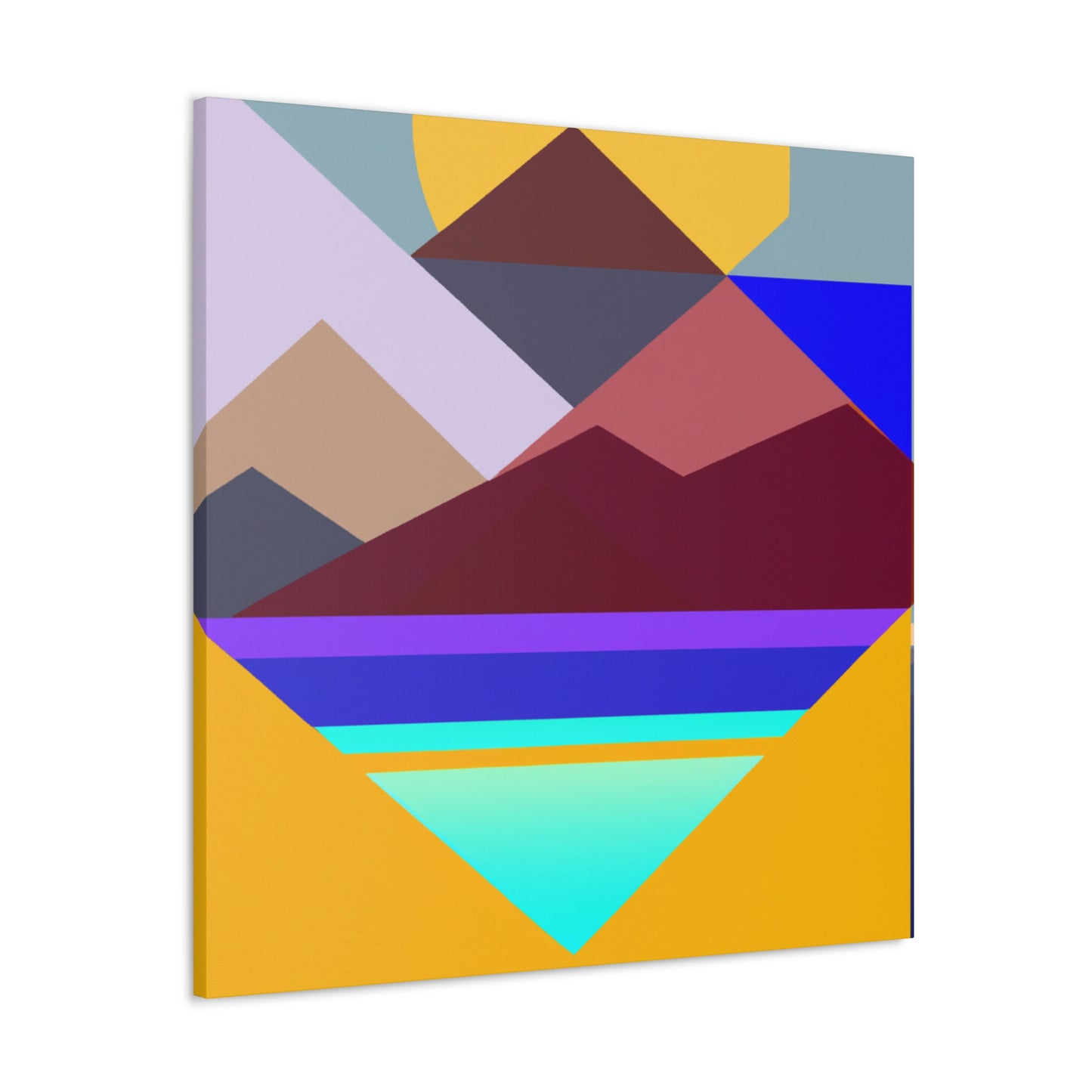 "Geometric Landscape" - Canvas