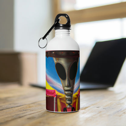 "Fair Invaders: A Cosmic Crash Course" - The Alien Stainless Steel Water Bottle