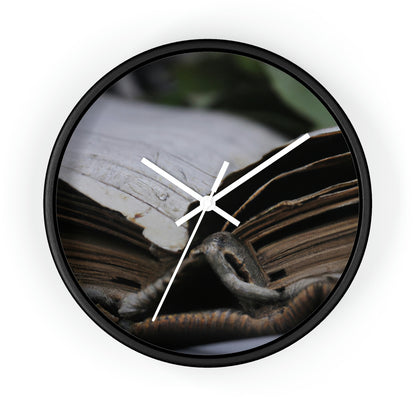 Unbeknownst to its readers, the book possesses magical powers.

"The Forgotten Tome of Magic" - The Alien Wall Clock