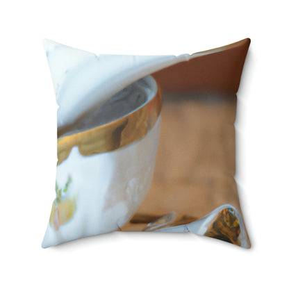 "A Cup of Comfort" - The Alien Square Pillow