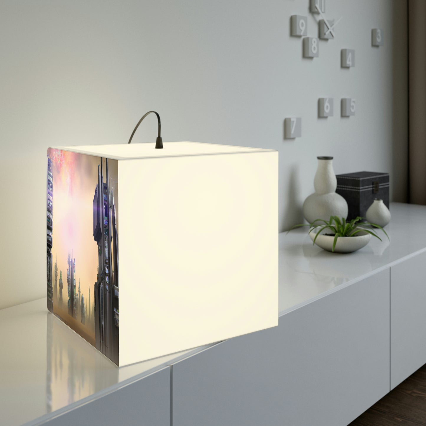 "Lost in the Cosmic Mist" - The Alien Light Cube Lamp