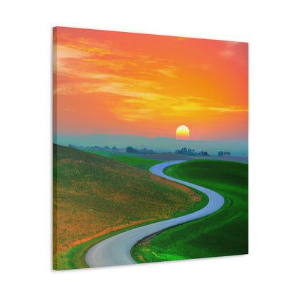 Vibrant Sunrise Painter - Canvas