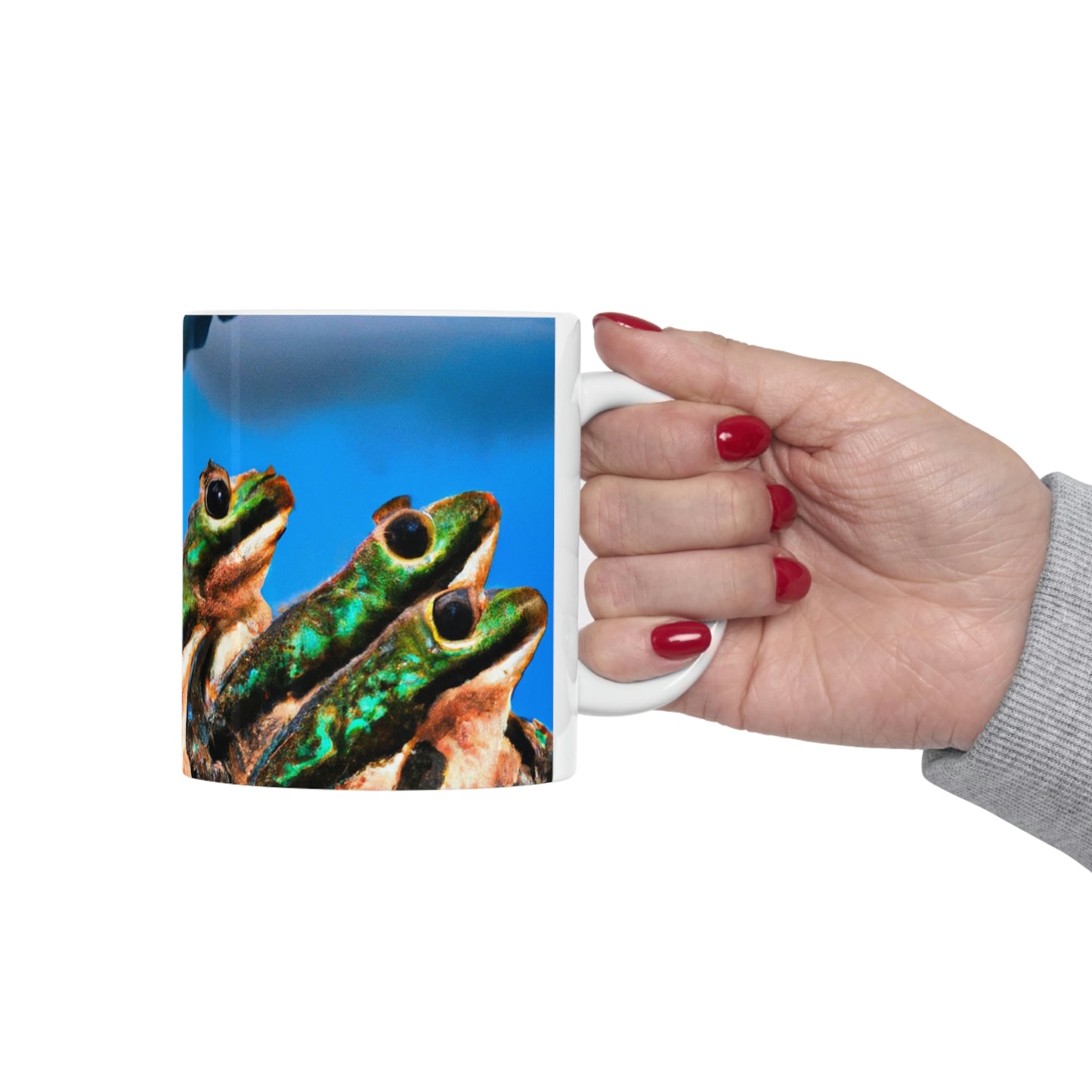 "A Frog Chorus in the Thunderstorm" - The Alien Ceramic Mug 11 oz