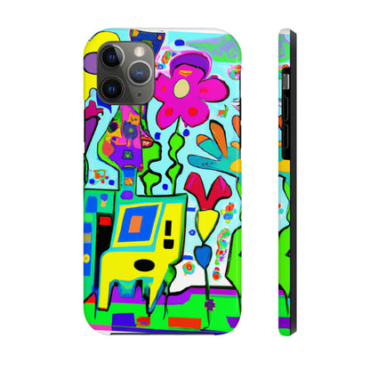 "A Mystical Garden of Rainbow Petals" - The Alien Tough Phone Cases