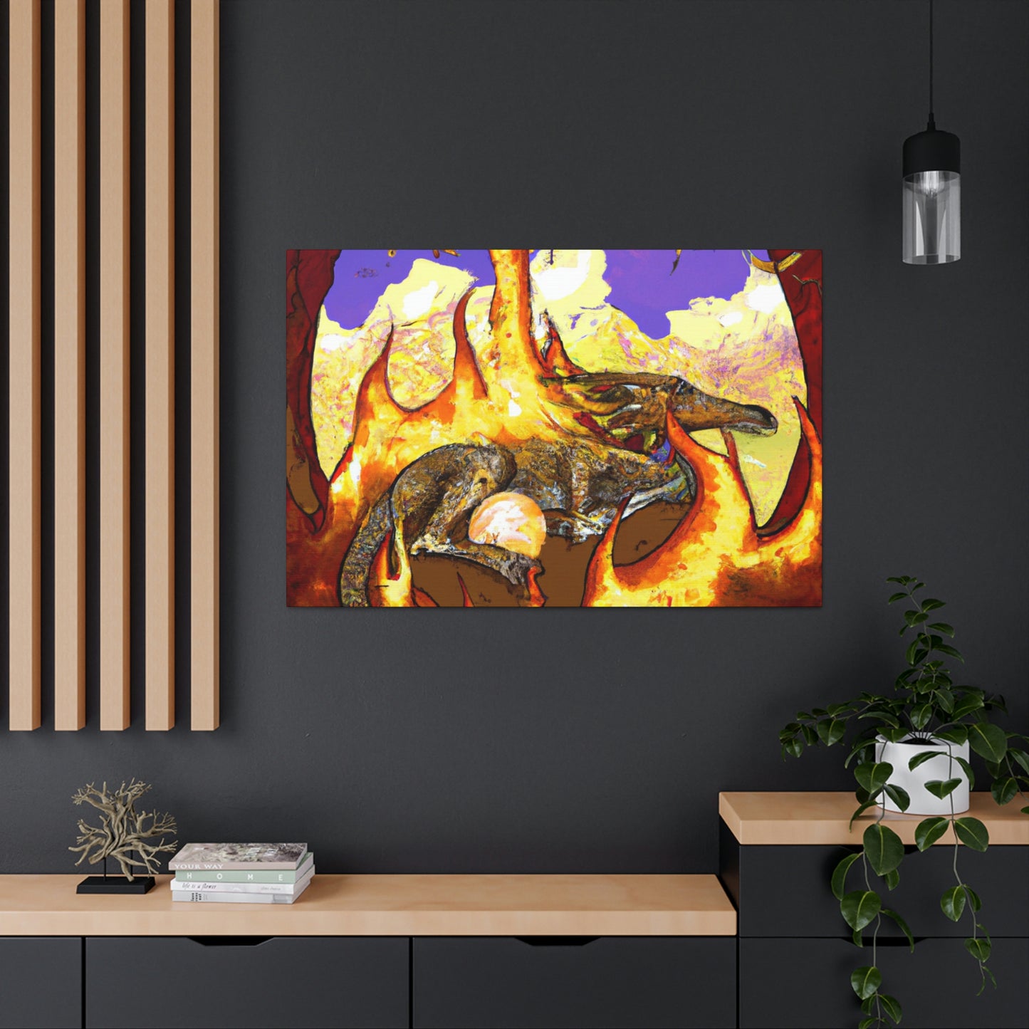 "A Slumbering Dragon in an Infernal Embrace" - The Alien Canva