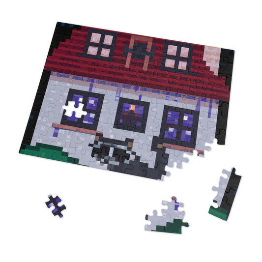 "Caper in the Mansion: A Raccoon's Adventure" - The Alien Jigsaw Puzzle