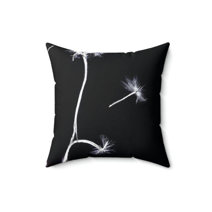 "A Dandelion Flicker in the Midnight Breeze" - The Alien Square Pillow