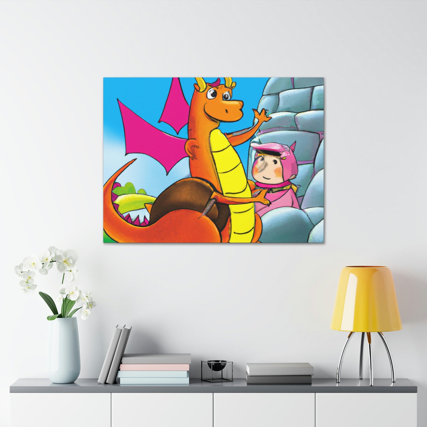 "The Knight and the Baby Dragon" - The Alien Canva