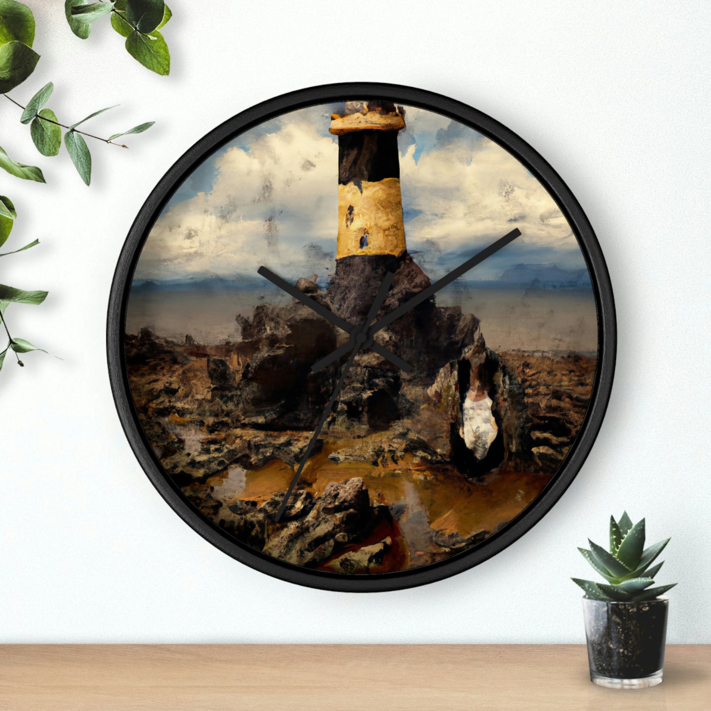 "Lonely Beacon on the Shore" - El reloj de pared alienígena