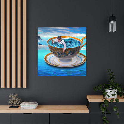 "Adrift in a China Cup: The Story of a Lost Child's Oceanic Adventure" - The Alien Canva