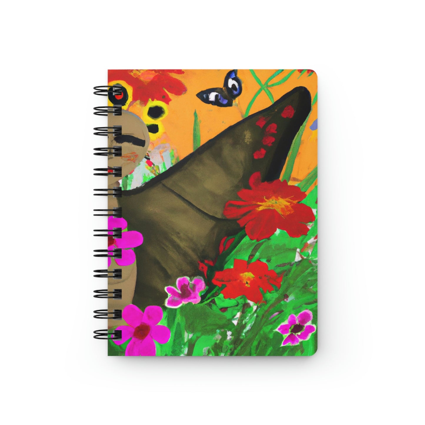 "Ballet de mariposas en el prado de flores silvestres" - The Alien Cuaderno encuadernado en espiral