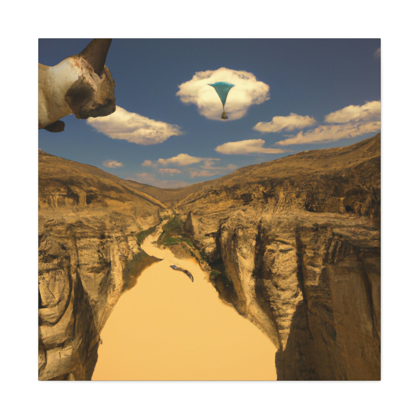 "Feline Flight Over the Grand Gulch" - The Alien Canva