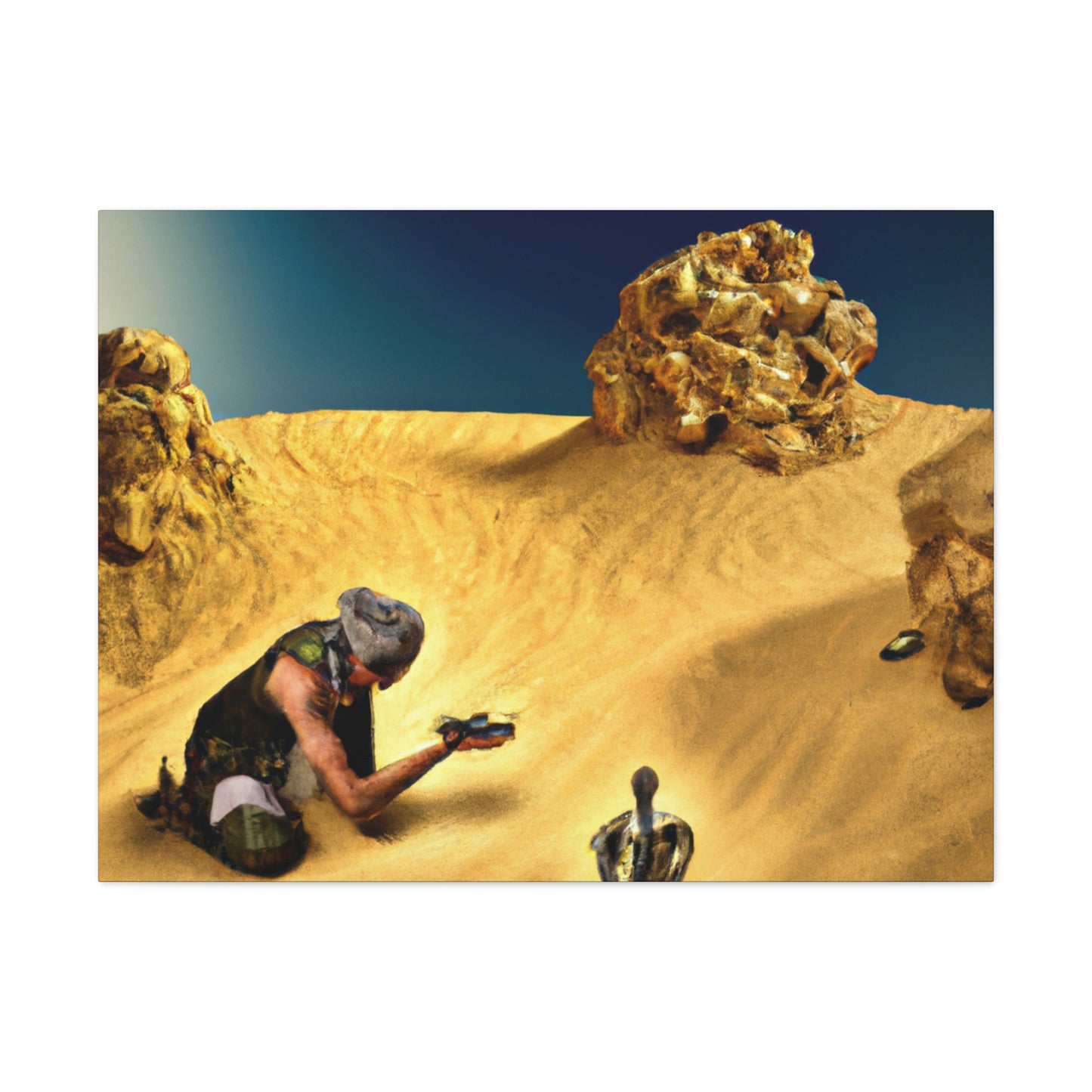 "Treasure Hunt in the Desert" - The Alien Canva