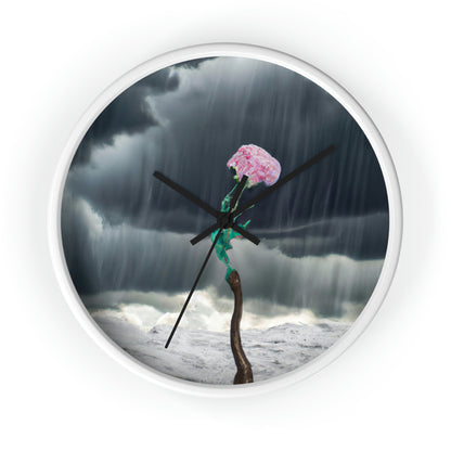 "Aight Against the Storm: Die Geschichte einer einsamen Blume" - Die Alien-Wanduhr