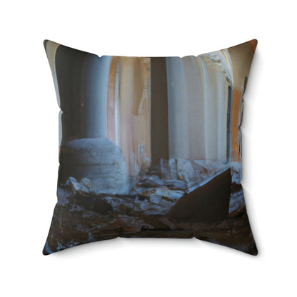 "The Labyrinth of Lost Monastery" - The Alien Square Pillow