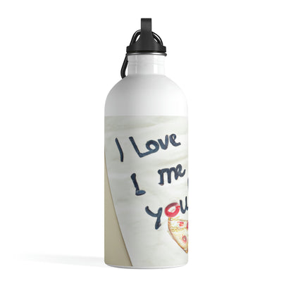 "A Pizza-Loving Love Letter" - The Alien Stainless Steel Water Bottle