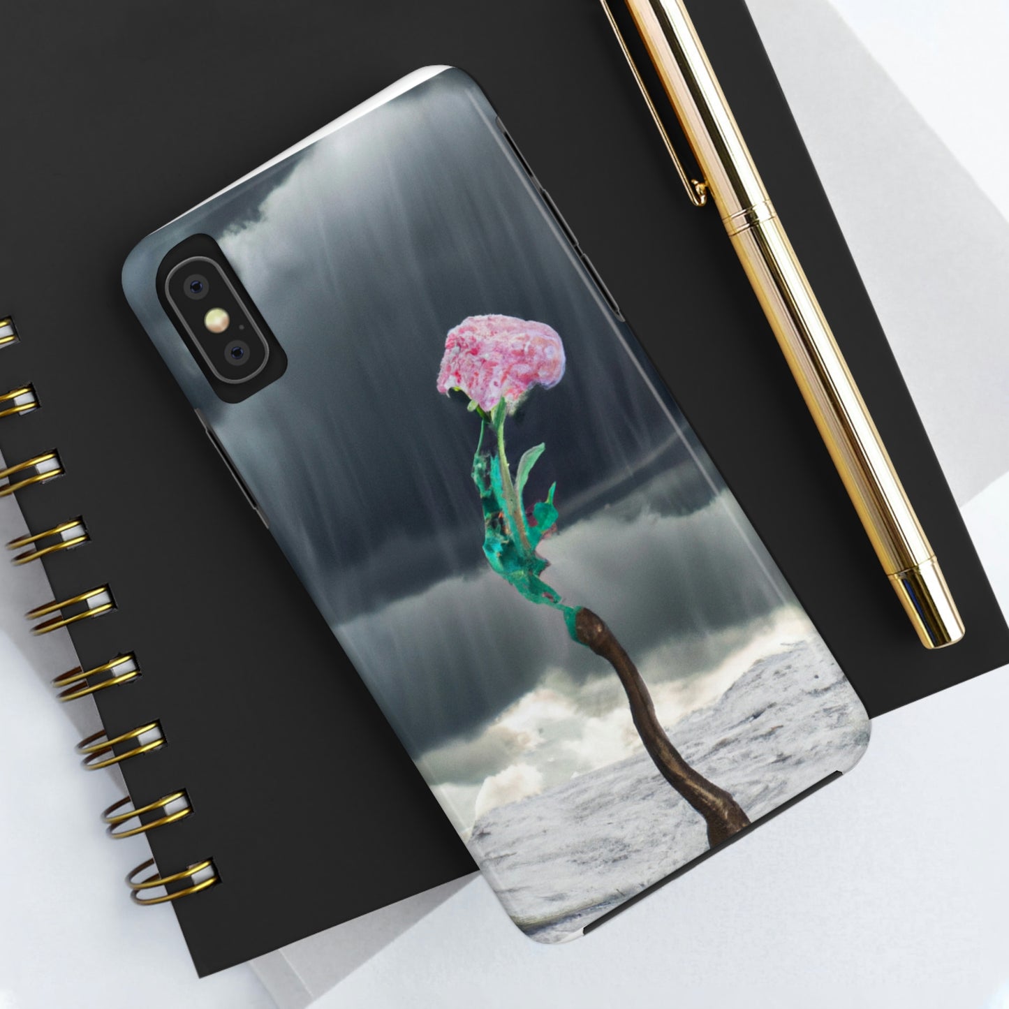 "Aight Against the Storm: La historia de una flor solitaria" - The Alien Tough Phone Cases