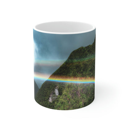 The Rainbow Gateway - The Alien Taza de cerámica 11 oz