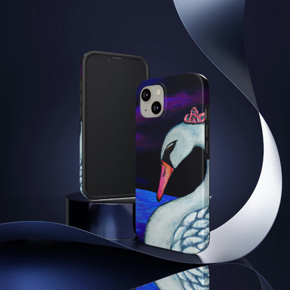 "A Swan's Lament: The Widwed Heavens" - Die Alien Tough Phone Cases