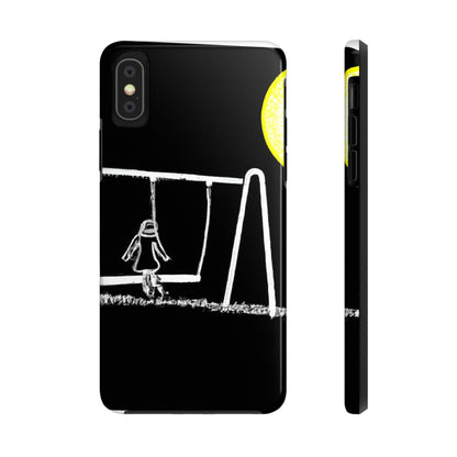 „The Moonlit Swing: A Dream-Like Moment in a Meadow“ – The Alien Tough Phone Cases