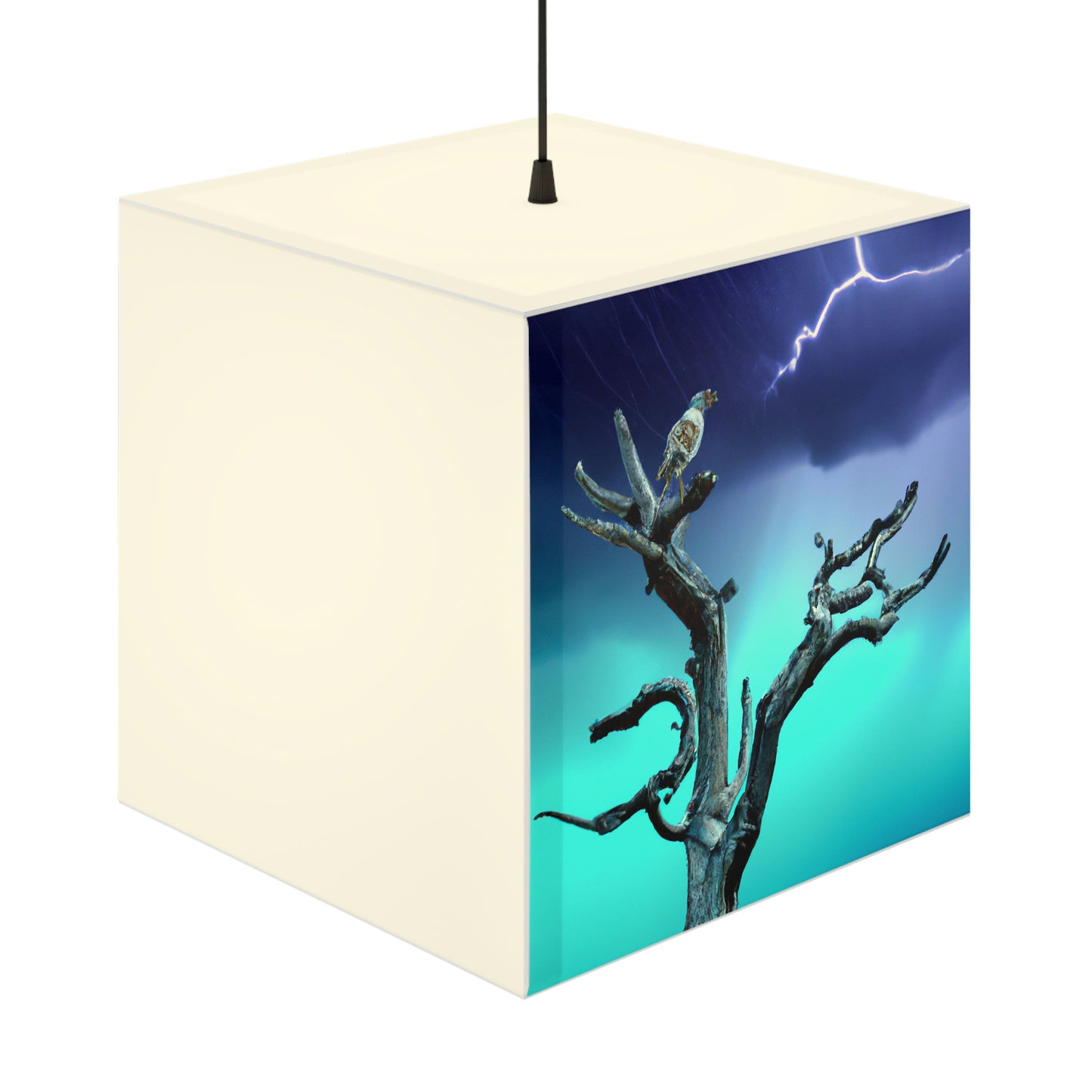 "Alone Against the Storm" - The Alien Light Cube Lamp