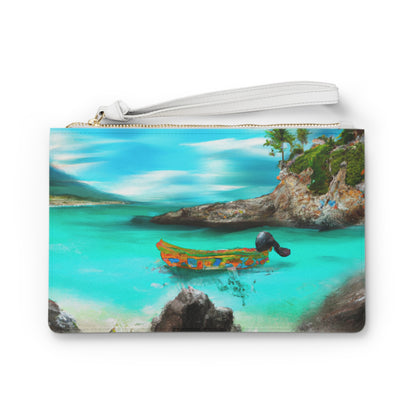 "Fiesta Caribeña en la Playa - Una Exploración Digital de la Cultura Mexicana" - The Alien Clutch Bag