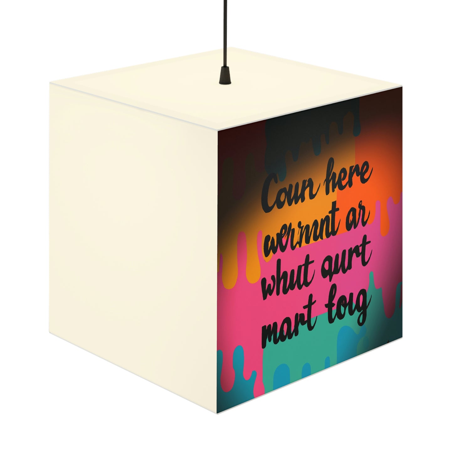 "Brave in the Face of Nightmares" - Die Alien Light Cube Lampe