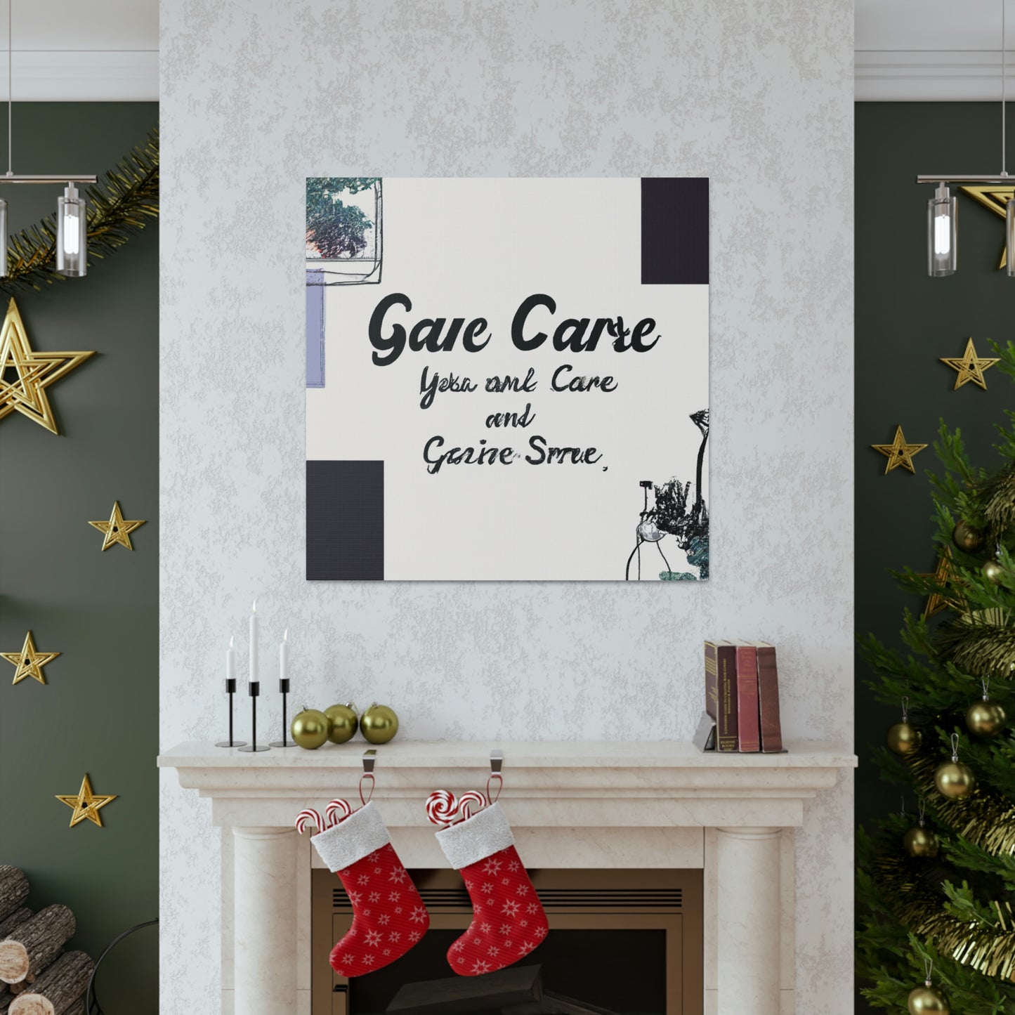 „Deck the Halls of Self-Care: A Holiday Guide to Caring for You“ – Leinwand