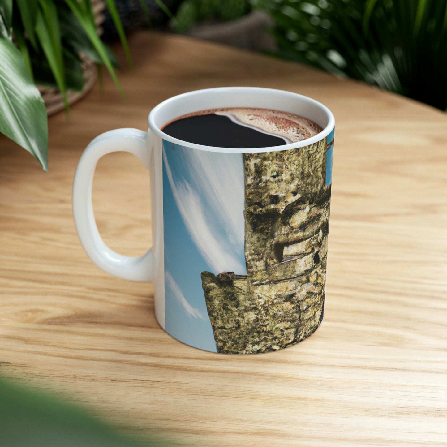 "A Sentinal Among Ruins: An Unstirred Owl's Perch" - The Alien Ceramic Mug 11 oz