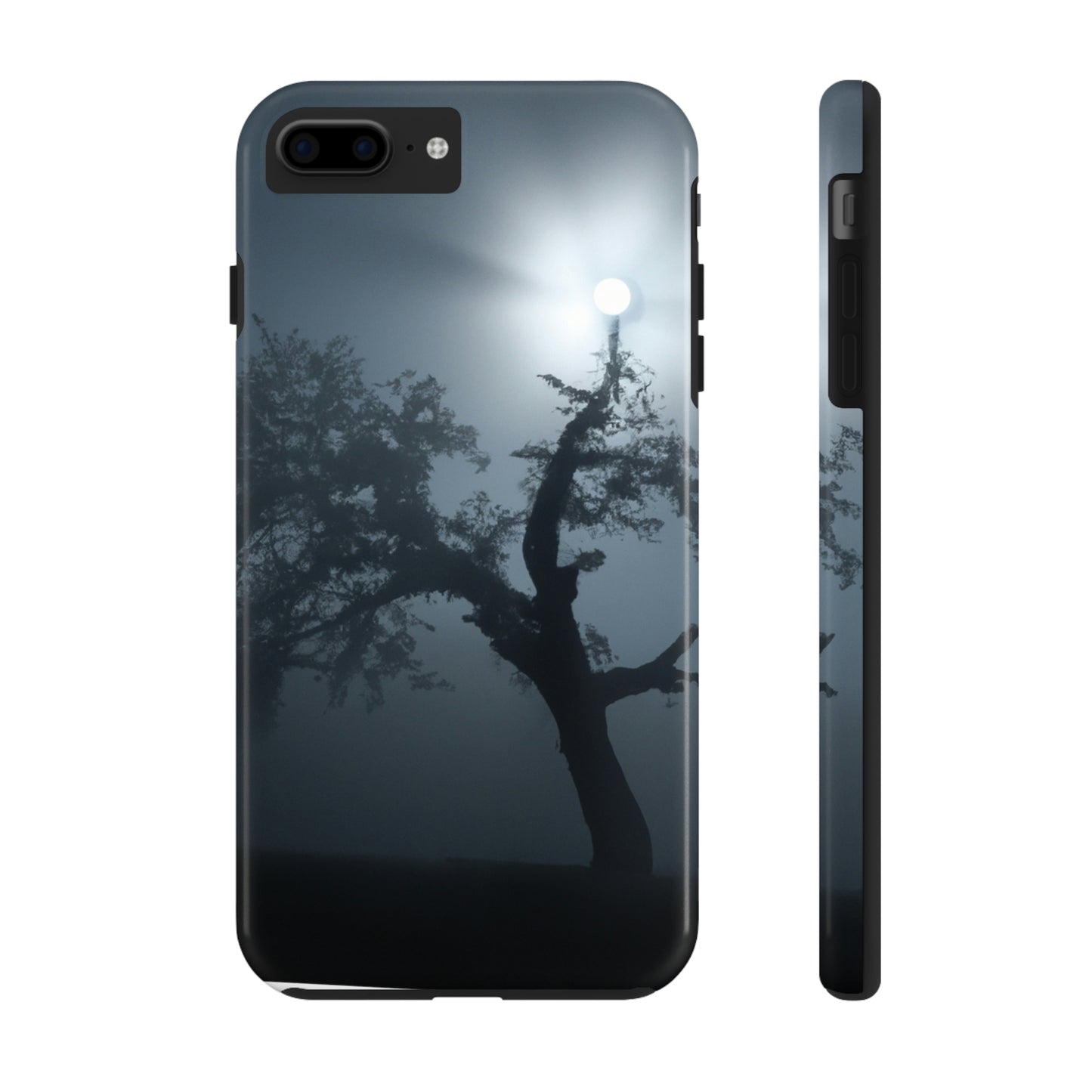 "Ein leuchtender Wächter im Nebel" - Die Alien Tough Phone Cases