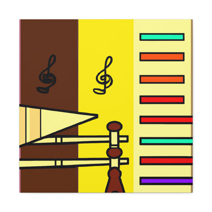 "Four Colors Tribute: Ancient Musical Artistry" - Canvas