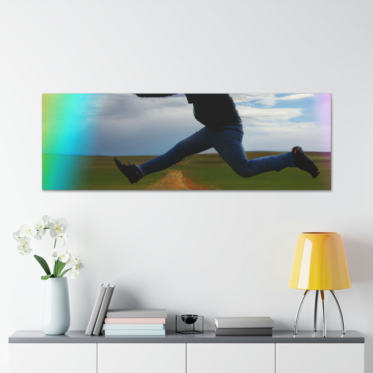 Rainbow Jumper Artist - Canvas