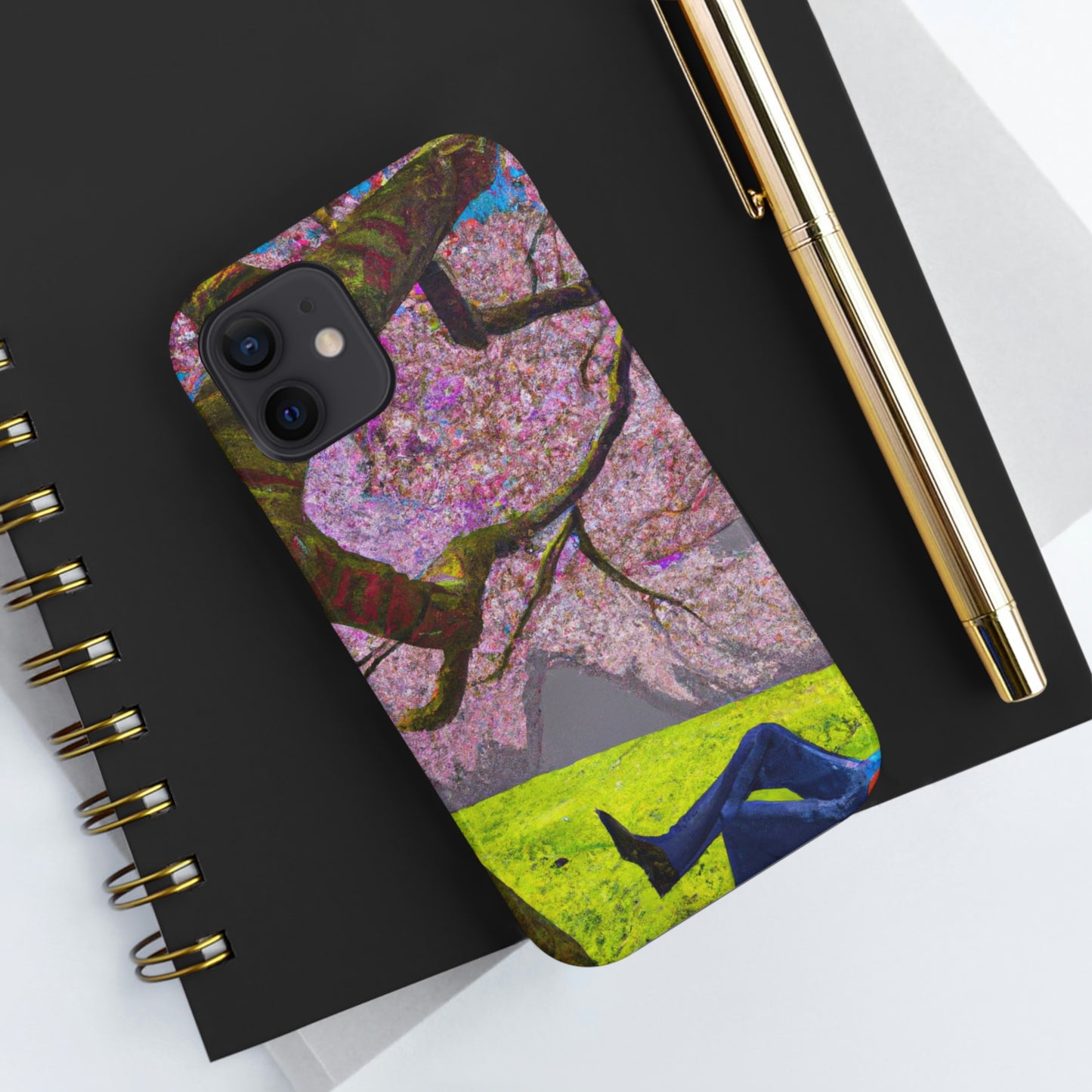 "A Moment of Calm Beneath the Cherry Blossoms" - The Alien Tough Phone Cases