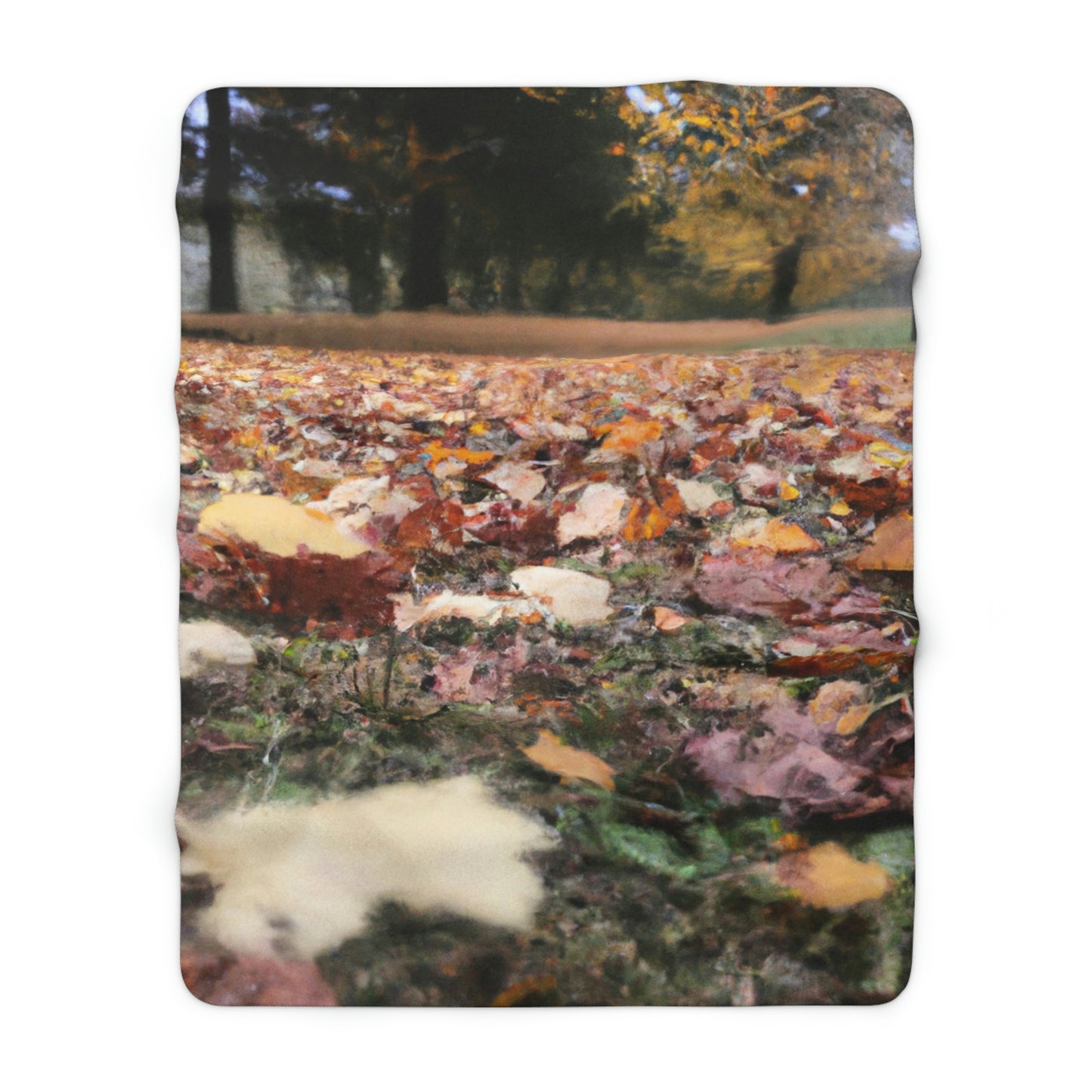 "Autumn's Forgotten Mystery" - The Alien Sherpa Fleece Blanket