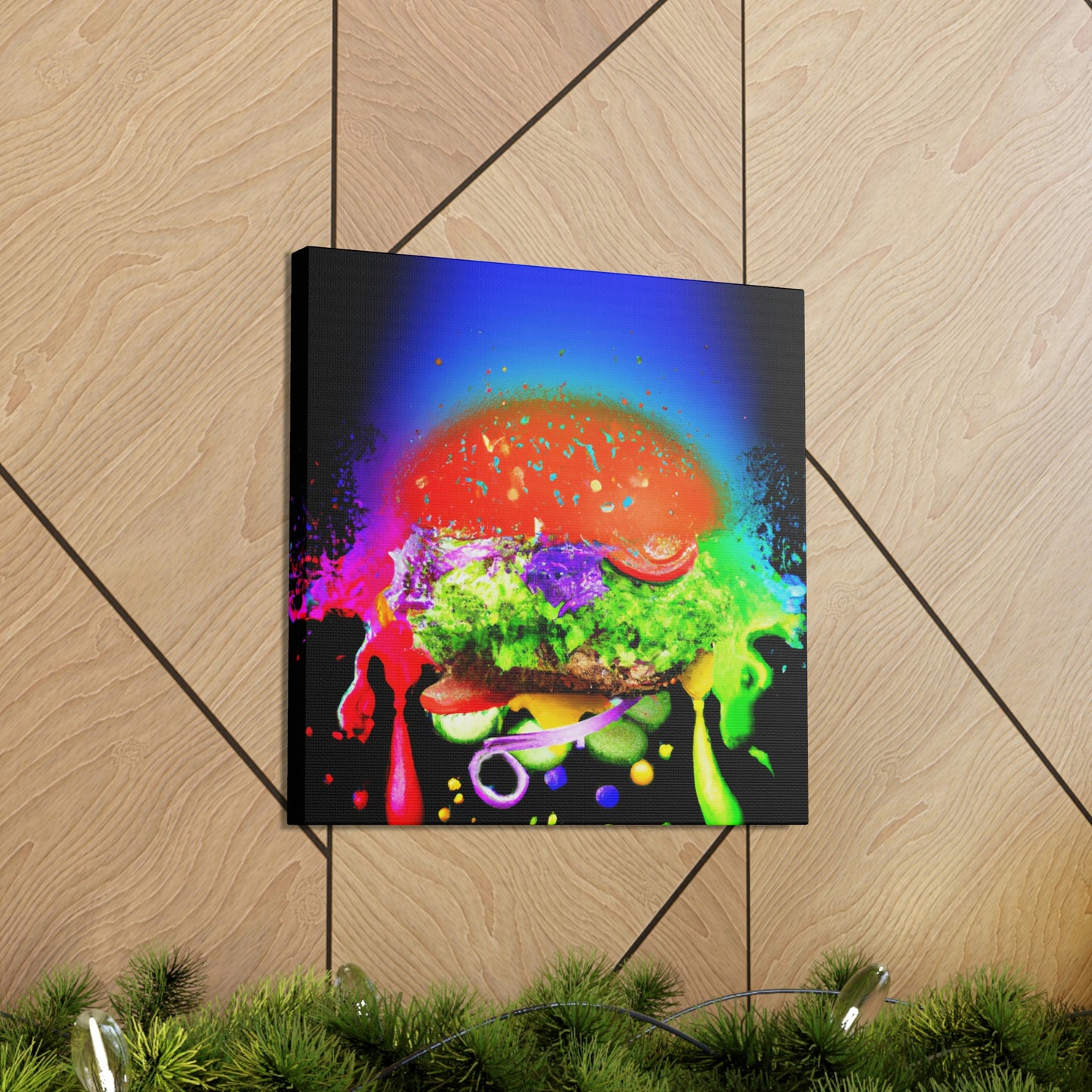 "Burger Rainbow" - Die Alien-Canva