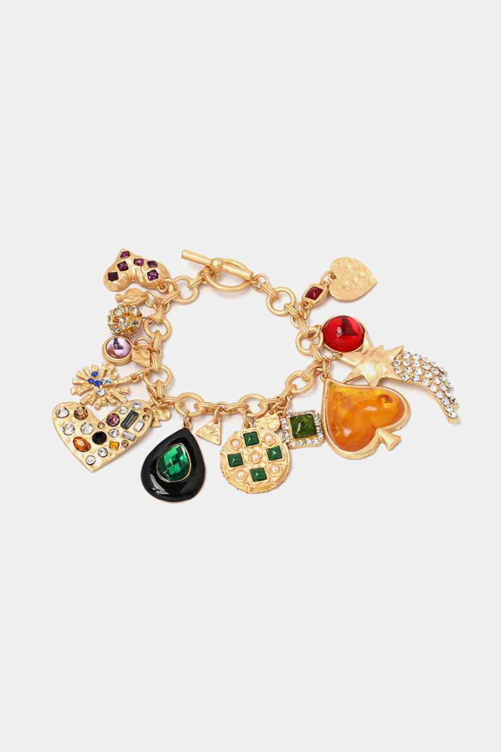 Multi-Charm-Armband aus Kunstharz