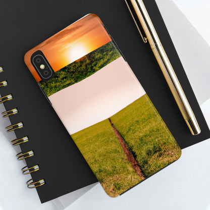 "Golden Horizon at Dusk" - Die Alien Tough Phone Cases